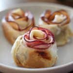 apple roses with puffed pastry