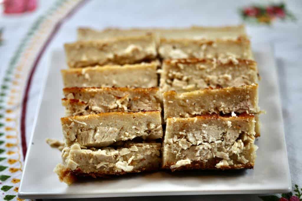 cassava pie is usually served as a side dish