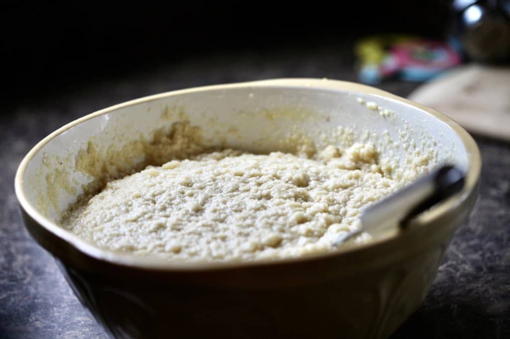 bowl of cassava mixture